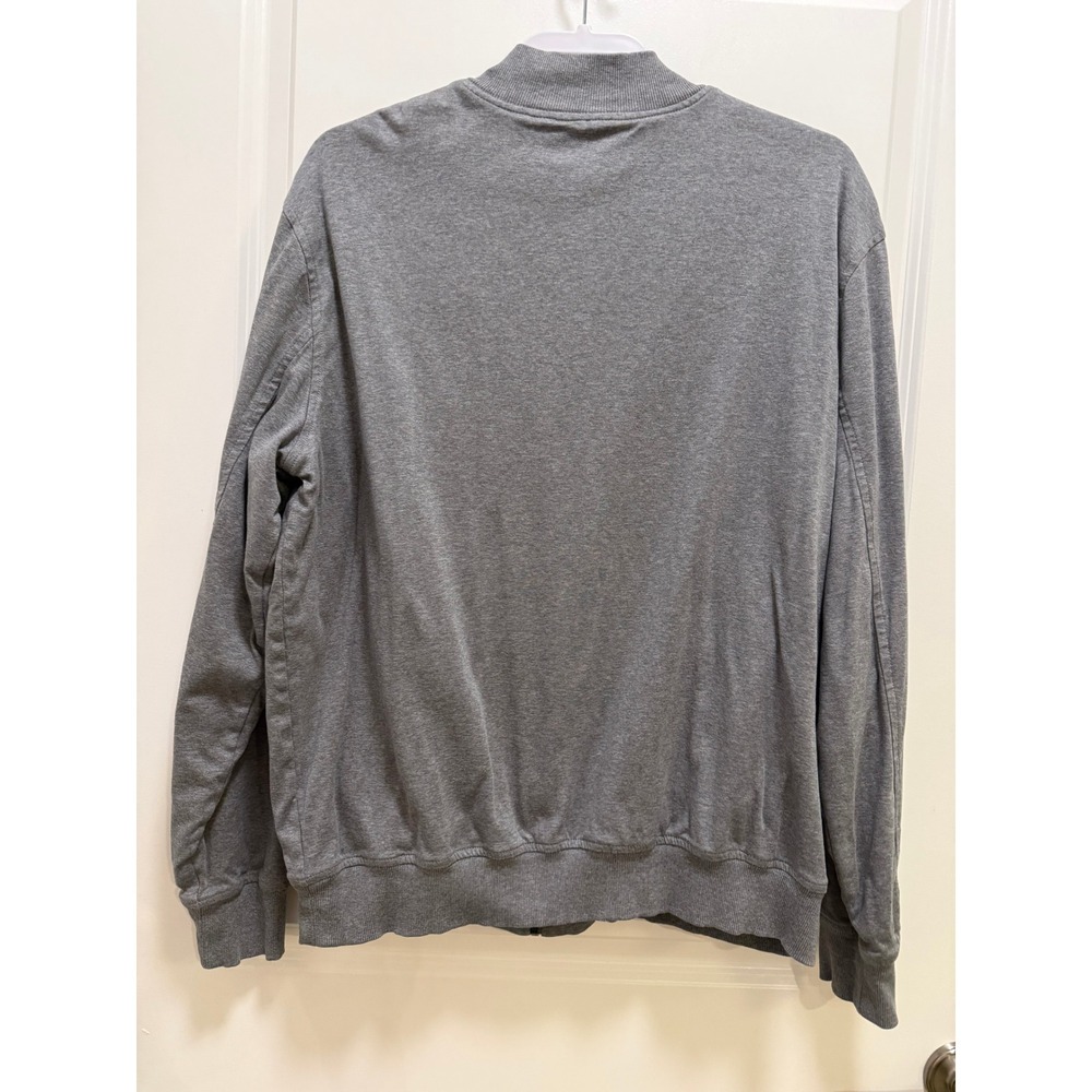 Banana Republic Luxe Touch Performance Bomber Jacket Gray XL Tall Zip Up - Picture 2 of 6